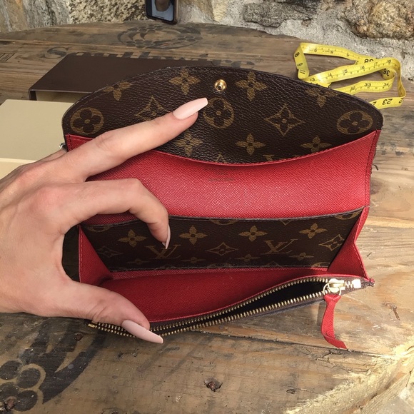 💥SOLD💥LV in BOX! Long Wallet Portefeuille Emilie M60136 Browns Monogram - Picture 15 of 16